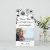 Sympathie Hartelijk dank voor Memorial Rustic Sunf Bedankkaart (Staand voorkant)