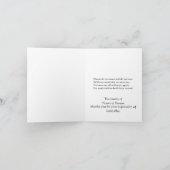 Sympathie Hartelijk dank voor uw familie Bedankkaart (Binnen)