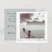 Sympathie Hartelijk dank voor uw flatfoto-kaart Bedankkaart (Voorkant / Achterkant)