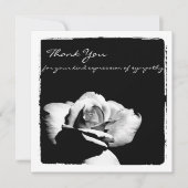 Sympathie Hartelijk dank voor uw flatfoto-kaart Bedankkaart (Voorkant)