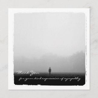 Sympathie Hartelijk dank voor uw flatfoto-kaart Bedankkaart