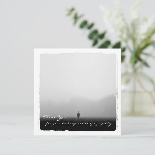 Sympathie Hartelijk dank voor uw flatfoto-kaart Bedankkaart (Staand voorkant)