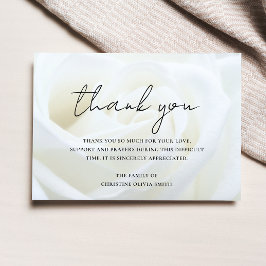 Sympathie Hartelijk dank voor uw Floral Roos Berea Bedankkaart