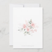 Sympathie Hartelijk dank, Waterverf Floral Bedankkaart (Achterkant)