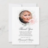 Sympathie Hartelijk dank, Waterverf Floral Bedankkaart (Voorkant)