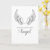 Sympathie Heaven Angel | Religieus denken van u Kaart (Gele Bloem)