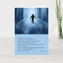 Sympathie Heavenly Bridge Male Silhouette in Blue Kaart