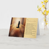 Sympathie Heavenly Bridge Vrouw Silhouette Gold Kaart (Gele Bloem)
