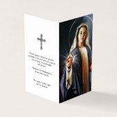 Sympathie Heilige Kaarten Maria | Het Heilige Hart (Buitenkant)