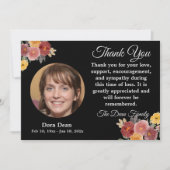 Sympathie Herdenking begrafenis Memorial Waterverf Bedankkaart (Voorkant)