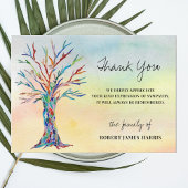 Sympathie Herdenking van de begrafenis Hartelijk d Bedankkaart