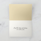 Sympathie Herfst Tarwe Stalks en Mum Bouquet Kaart (Binnen)