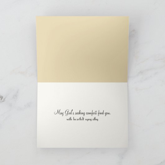 Sympathie Herfst Tarwe Stalks en Mum Bouquet Kaart (Binnen)