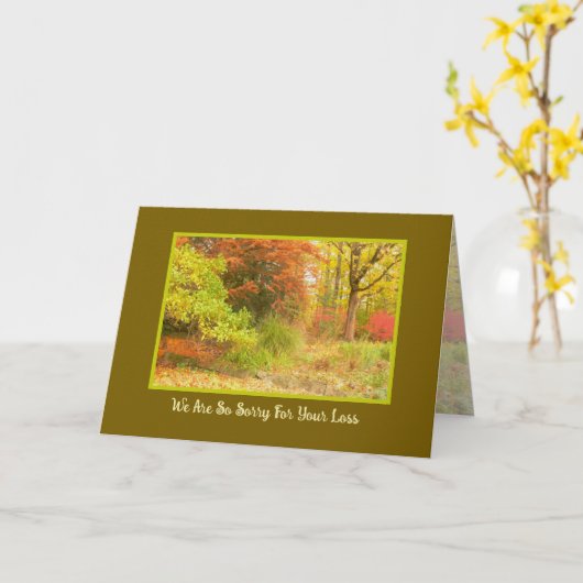 SYMPATHIE/HERFSTKLEUR KAART (Gele Bloem)