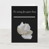 Sympathie Het spijt me van je verlies White Magnol Kaart (Voorkant)