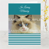 Sympathie huisdier verlies blauw wit foto | person kaart (Gele Bloem)