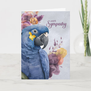 Sympathie Hyacinne Macaw Paars Botanisch Kaart