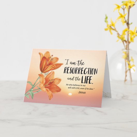 Sympathie, ik ben het herstel en het leven kaart (Gele Bloem)