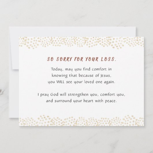 Sympathie, ik ben het herstel en het LIFE Kaart (Achterkant)