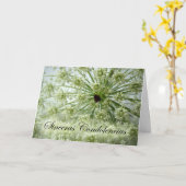 Sympathie in het Spaans, Queen Anne's Lace, Bloeme Kaart (Gele Bloem)