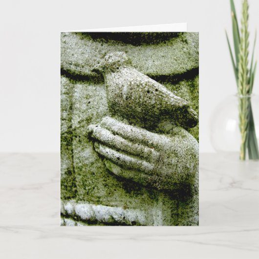 Sympathie in Ierse Gaelic Bird in de hand Kaart (Voorkant)