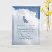 Sympathie in onze harten altijd daar kaart (Gele Bloem)