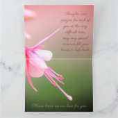 Sympathie in roze en taupe kaart (Binnen)