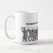 Sympathie is geen vervanging voor actie (mok). koffiemok (Links)