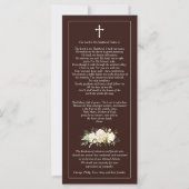 Sympathie Jezus Onze Koning Uitvaart Dank u kaart (Achterkant)