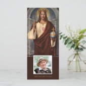 Sympathie Jezus Onze Koning Uitvaart Dank u kaart (Staand voorkant)