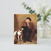 Sympathie - Jongen en Zijn hond Briefkaart (Staand voorkant)