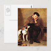 Sympathie - Jongen en Zijn hond Briefkaart (Voorkant / Achterkant)