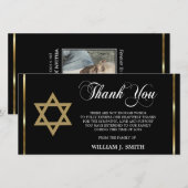 Sympathie Joodse Ster van David DANK JE WEL | FOTO Bedankkaart (Voorkant / Achterkant)