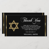 Sympathie Joodse ster van David DANK U | FOTO Bedankkaart (Voorkant / Achterkant)