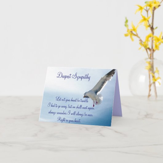 Sympathie_ kaart (Gele Bloem)