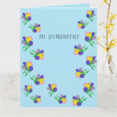 Sympathie Kaart : (Gele Bloem)