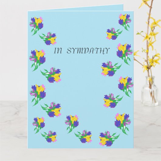 Sympathie Kaart : (Gele Bloem)