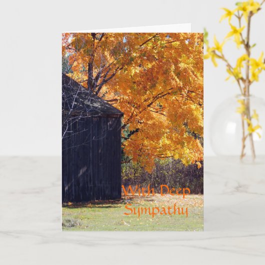 sympathie kaart (Gele Bloem)