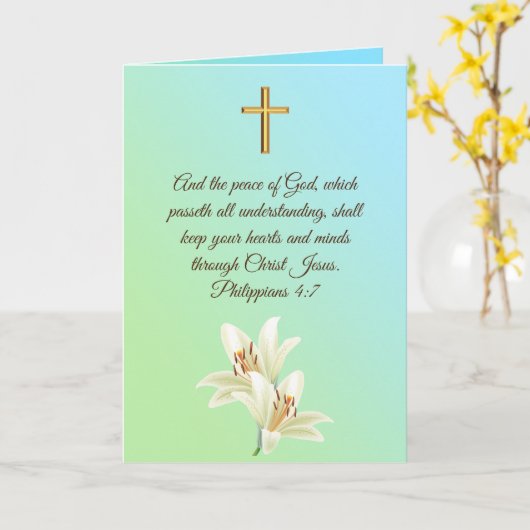 sympathie kaart (Gele Bloem)