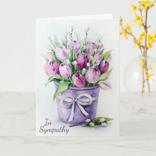 sympathie kaart (Gele Bloem)