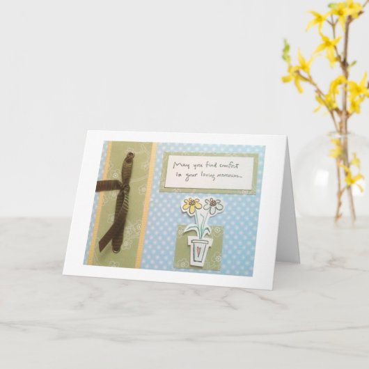 sympathie kaart (Gele Bloem)