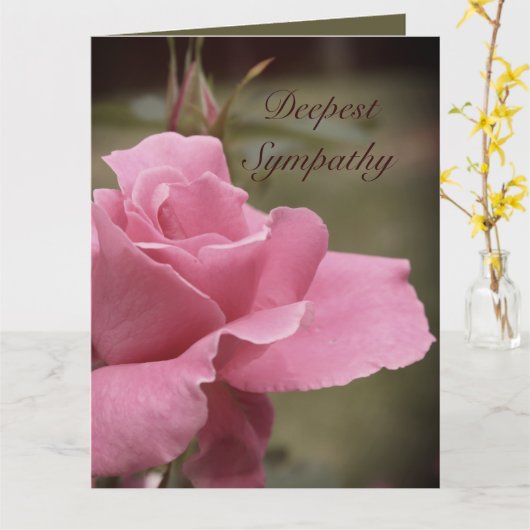 sympathie kaart (Gele Bloem)