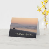 Sympathie kaart: Door het zee... Kaart (Gele Bloem)