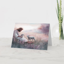 Sympathie kaart Heer Jezus en lammeren