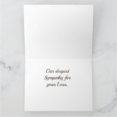 Sympathie kaart, rode kardinaal, doordachte kaart, kaart (Binnen)