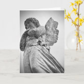 Sympathie Kaart Stone Angel hemel citaat verdriet (Gele Bloem)