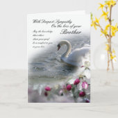 Sympathie kaart verlies van broer (Gele Bloem)