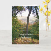 Sympathie kaart, verlies van huisdier kaart (Gele Bloem)