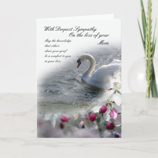 Sympathie kaart verlies van moeder (Voorkant)