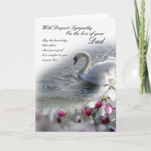 Sympathie kaart verlies van vader (Voorkant)